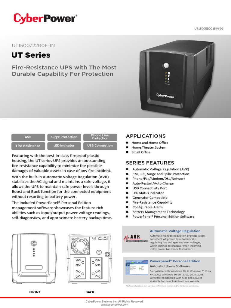 CyberPower DS UT1500-2200E IN en v1 | PDF | Microsoft Windows ...