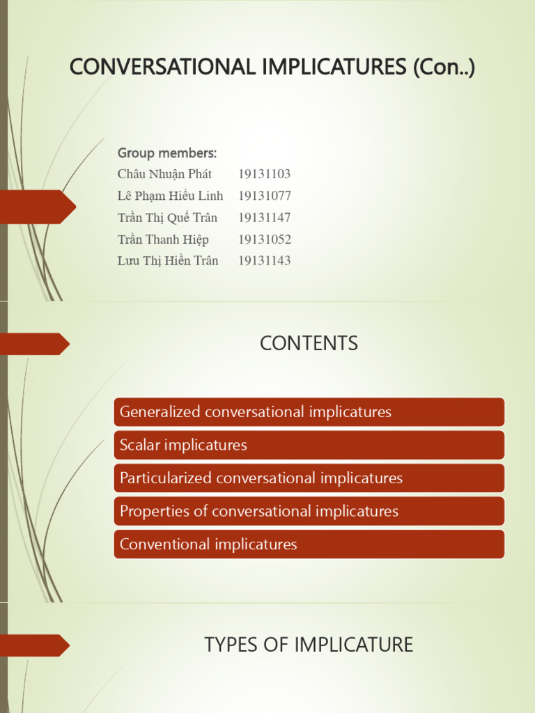 Understanding Conversational Implicatures | PDF | Semiotics