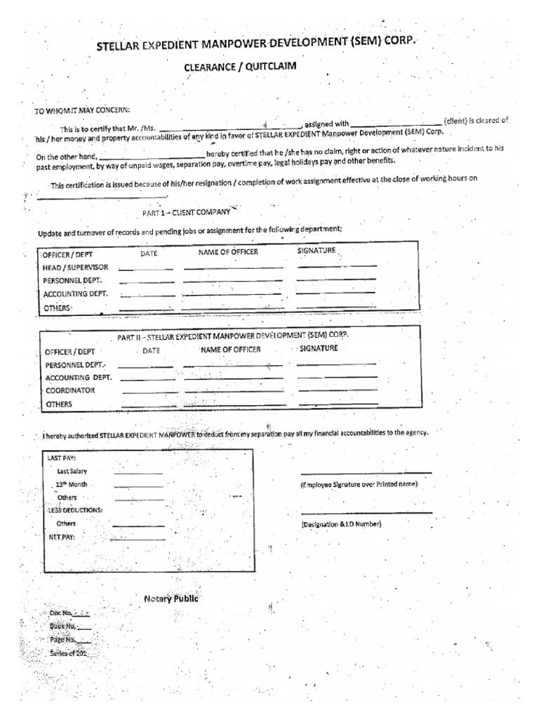 CLEARANCE | PDF
