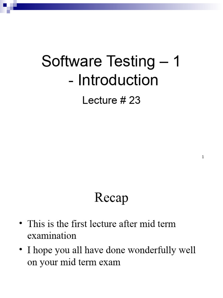 Vu Sqa Lecture23 | PDF | Software Testing | Quality Assurance