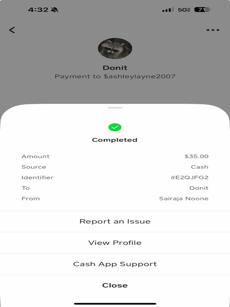 Cash App Payment Confirmation | PDF