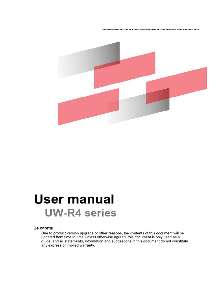 4G WIFI ROUTER UW-R4 series | PDF | Computer Network | High Speed ...
