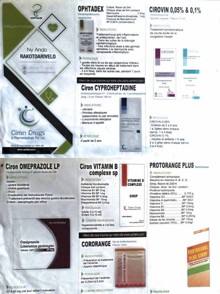 Produits CIRON DRUGS | PDF