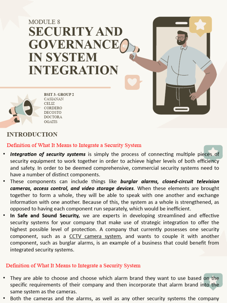 Security System Integration Governance | PDF | Security | Computer Security