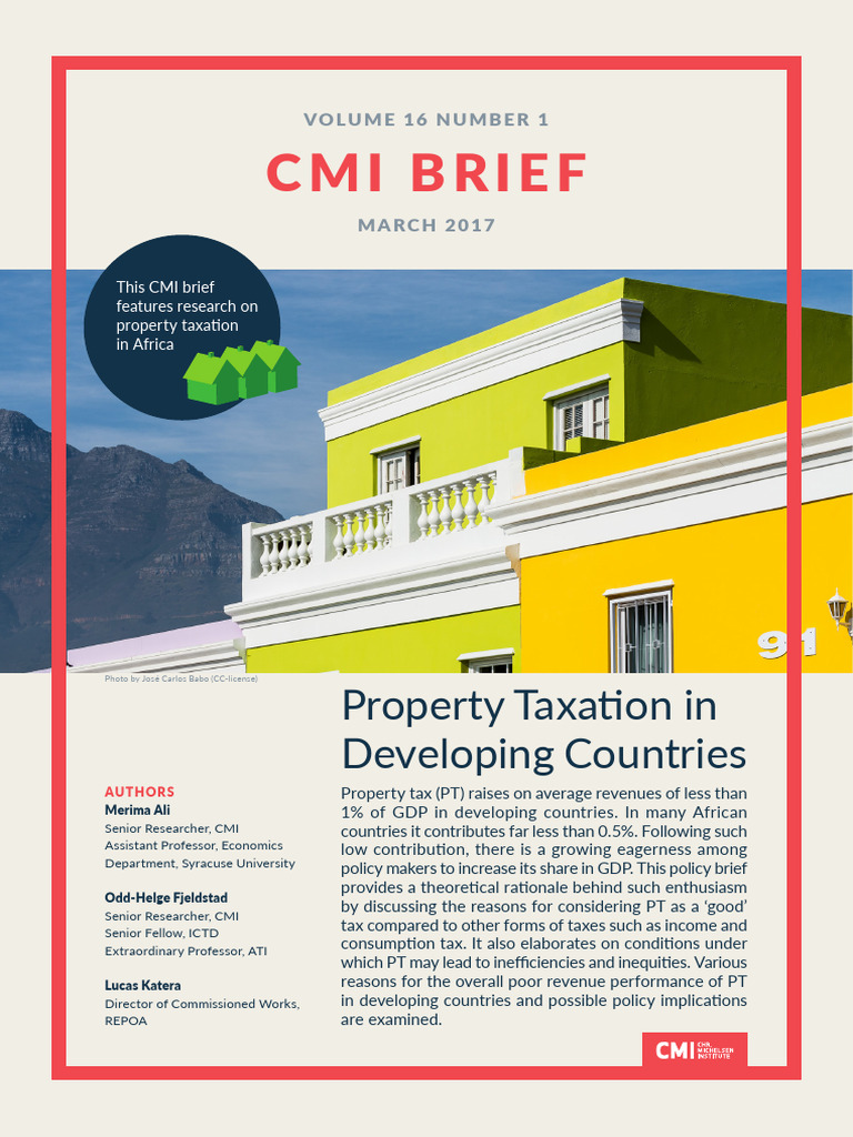 Property Taxation in Developing Countries Download Free PDF Taxes