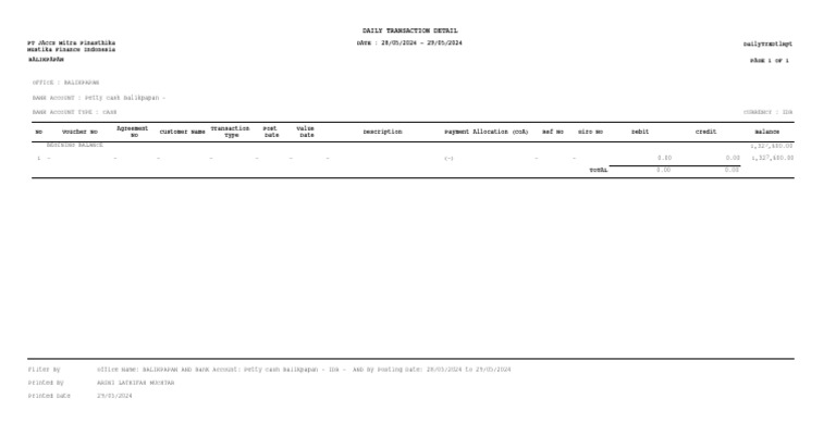 Daily Transaction Detail-29 05 2024-2 | PDF