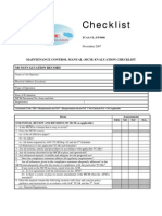 MCM Evaluation Checklist