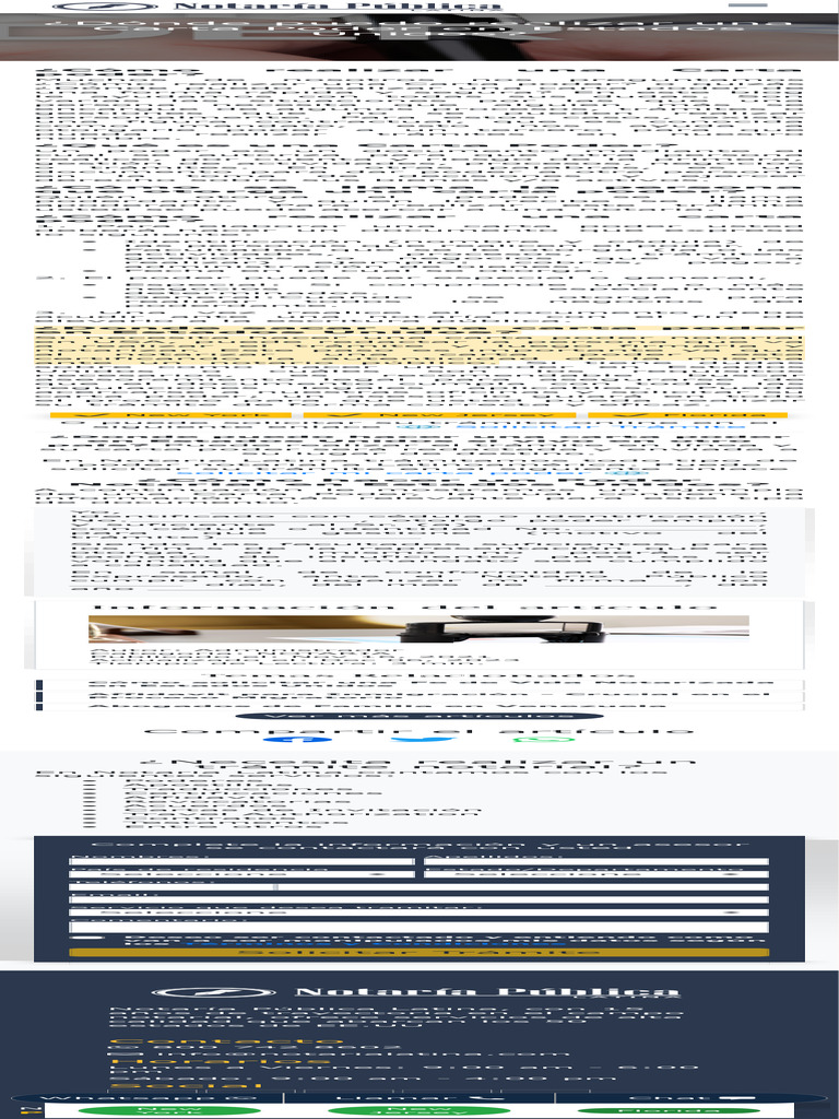 ¿Dónde Puedo Realizar Una Carta Poder en Estados Unidos | PDF ...