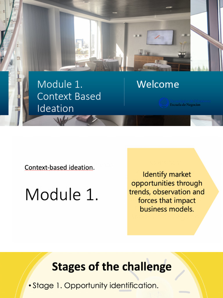 Modul 1 Context Based Ideation FJ2024 Session 2 | PDF | Internet de las ...