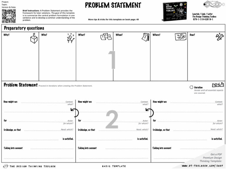 Problem Statement Template - How Might We | PDF