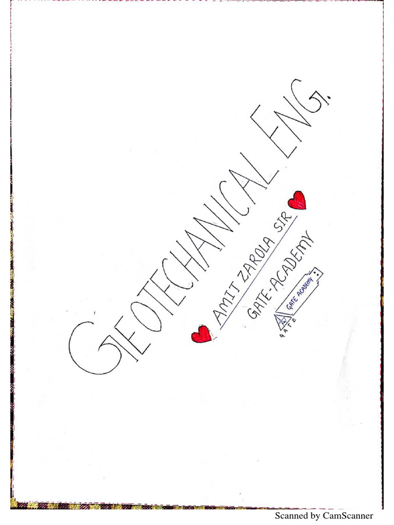 Geotech Engineering Notes by Amit Zarola | PDF