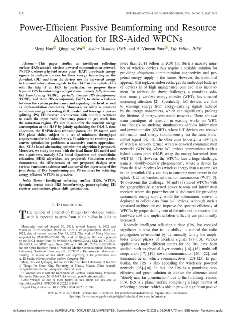 Power-Efficient Passive Beamforming and Resource Allocation For IRS ...
