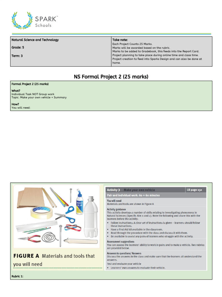 Gr 5 Term 3 NS Project 2 | PDF