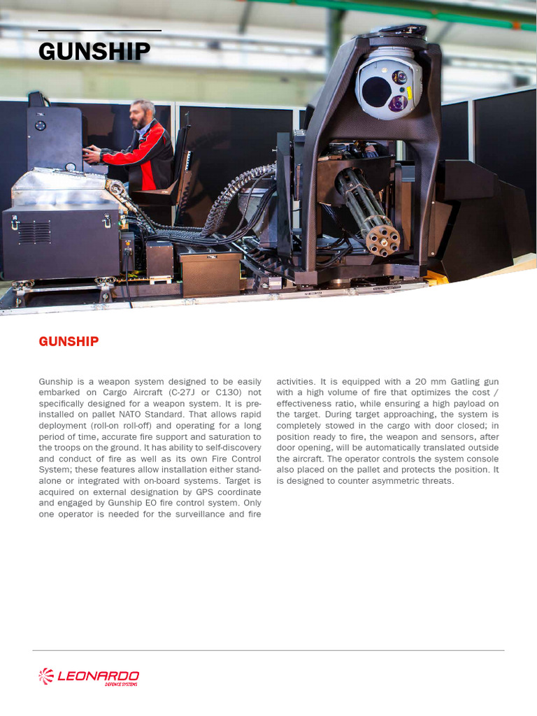 Brochure 2016 Gunship | PDF | Fire Control System | Inertial Navigation ...