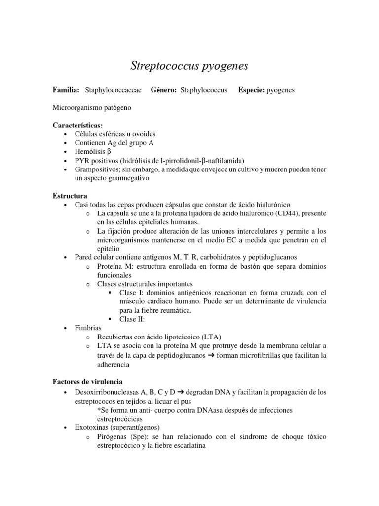 Streptococcus Pyogenes y Pneumoniae | PDF | Microbiología | Medicina ...