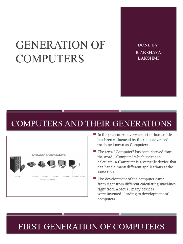 Second Generation Computers Overview | PDF | Input/Output | Computer ...