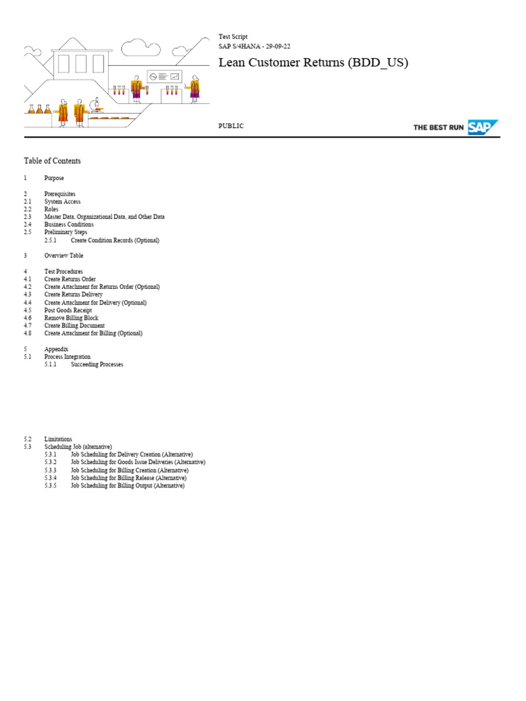 Lean Customer Returns Test Script | PDF | Invoice | Business