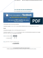 Determinação Do Centro e Do Raio de Uma Circunferência - Estudo Da Circunferência