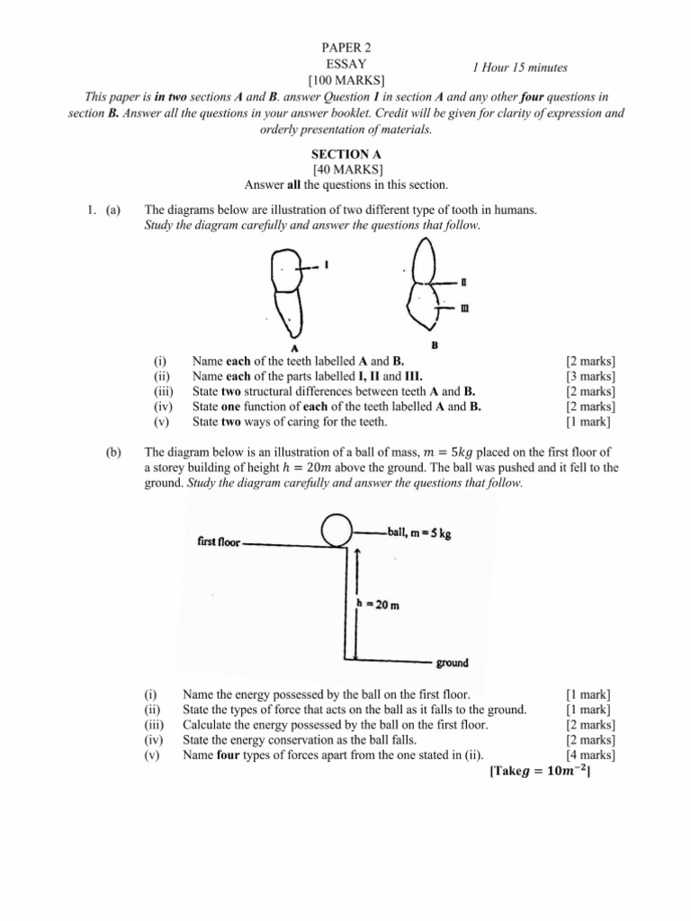 2024 Science Mock 4 | PDF
