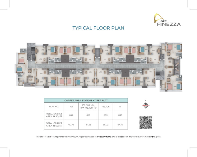 Arc Finezza Floor Plans Files Typical Floor Plan (1) | PDF
