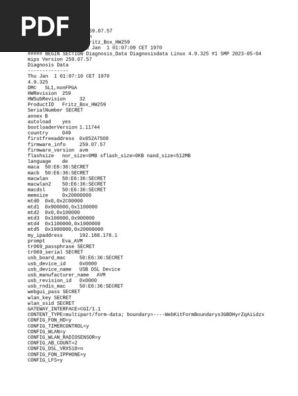 Diagnosis FRITZ - Box - 7590 - AX - 259.07.57 - 01.01.70