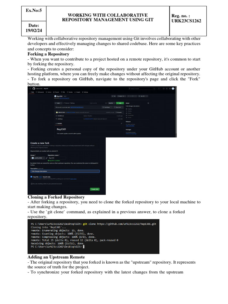 Git Collaborative Repository Management | PDF | System Software ...
