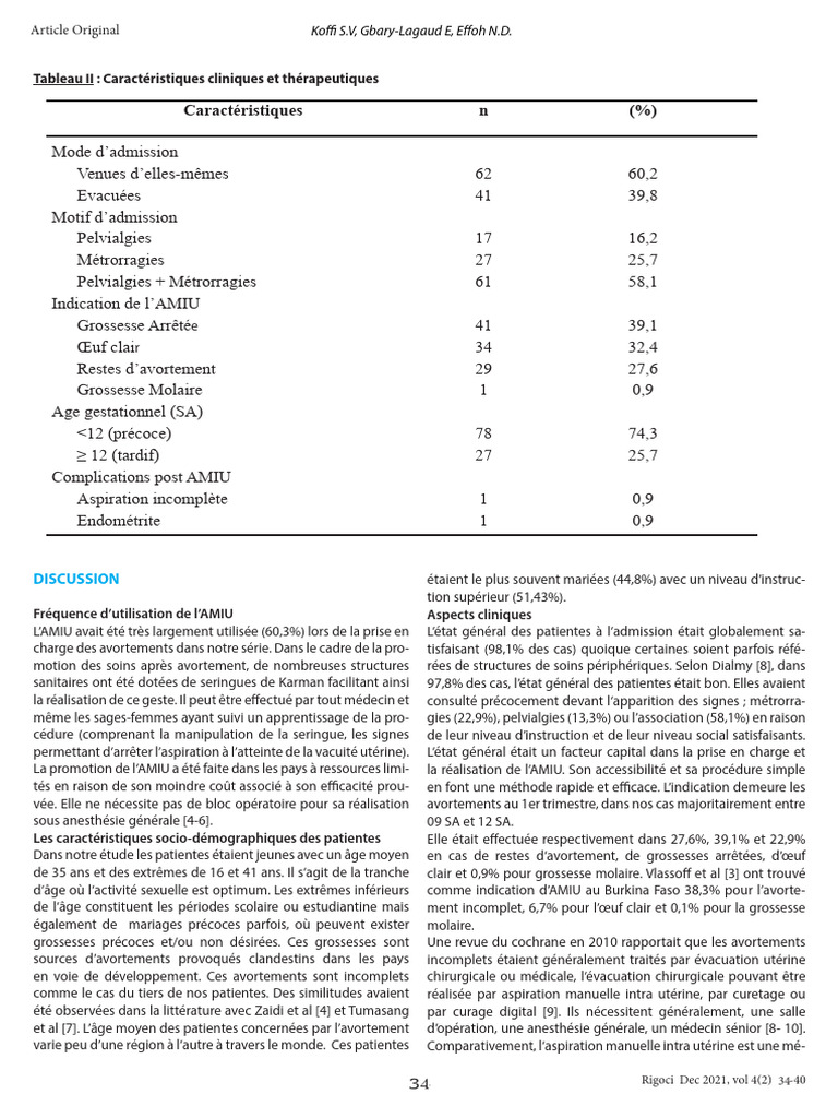 Utilisation de l'AMIU pour avortements | PDF