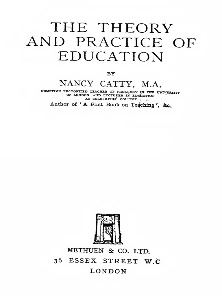 The Theory and Practice of Education | PDF | Fear | Instinct