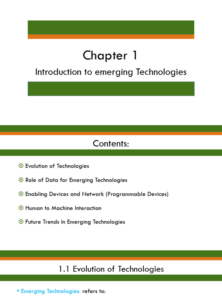 Overview of Emerging Technologies | PDF | Human–Computer Interaction ...