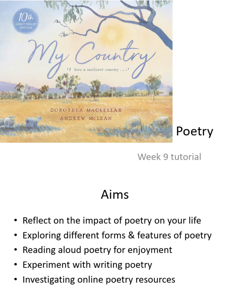 Week 9 Tutorial | PDF | Poetry | Noun