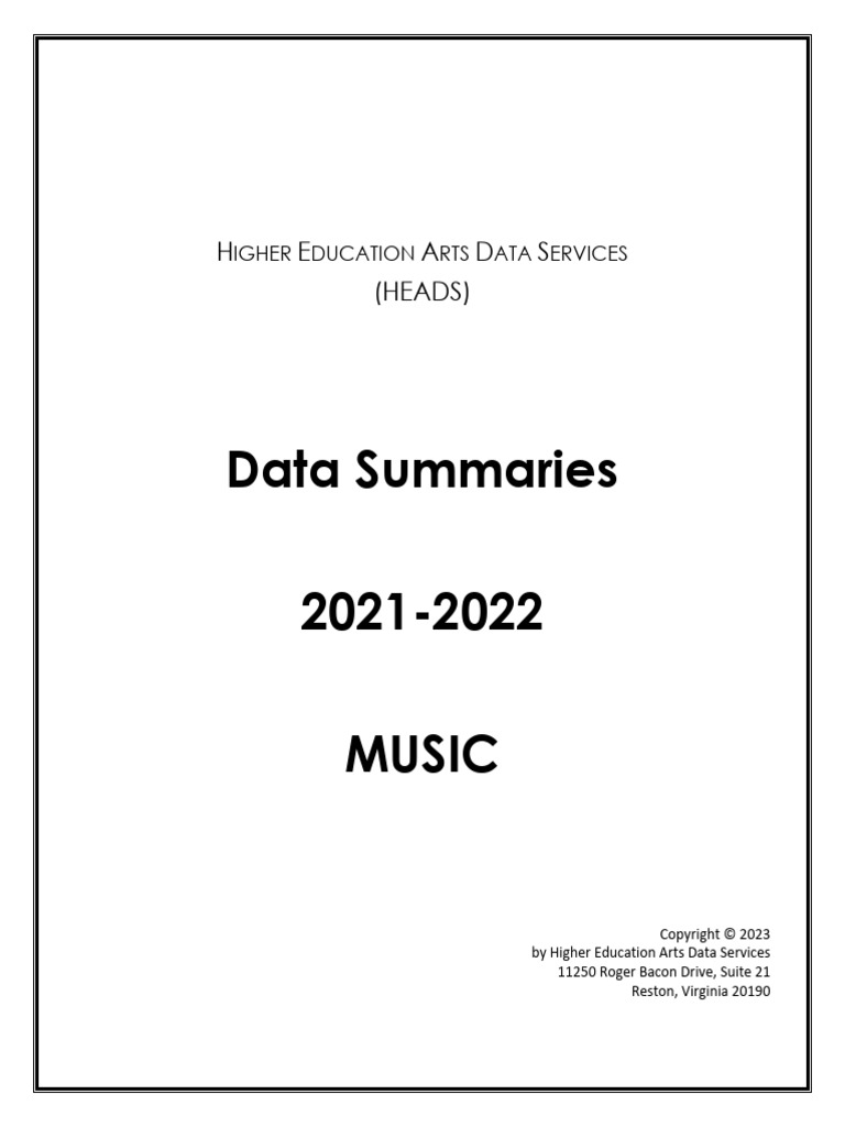 US Higher Music Ed Data | PDF | Woodwind Instruments | Academic Degree