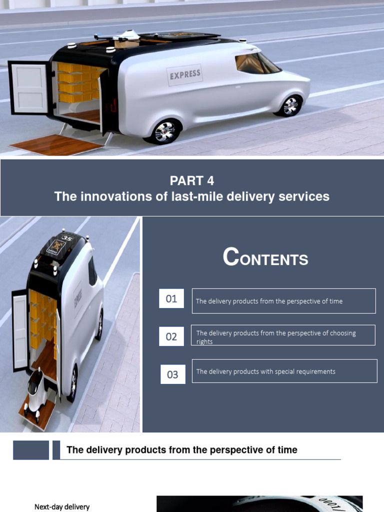 Innovations in Last-Mile Delivery Services | PDF | E Commerce ...