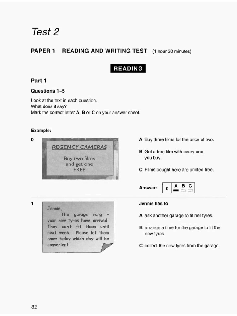 A2 Test 2 | PDF