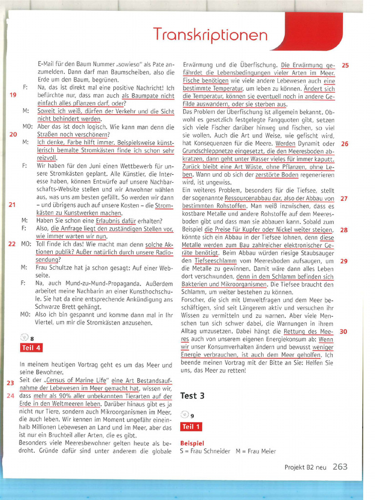 Projekt B2 Neu Transkriptionen 6 PDF