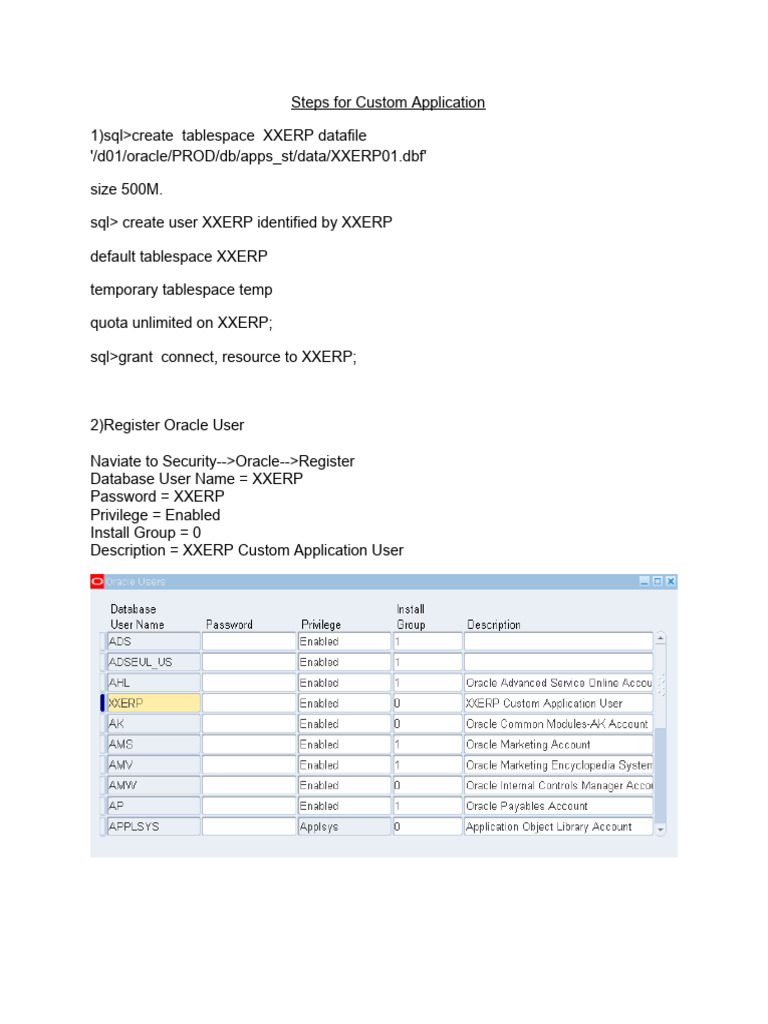 XXERP Custom Application Setup Guide | PDF | Application Software ...