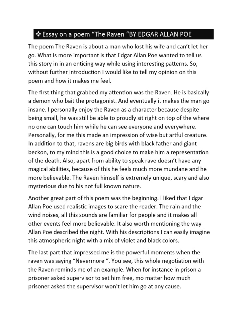 Raven download free pdf the raven