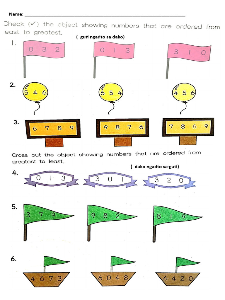 Worksheet in Math | PDF