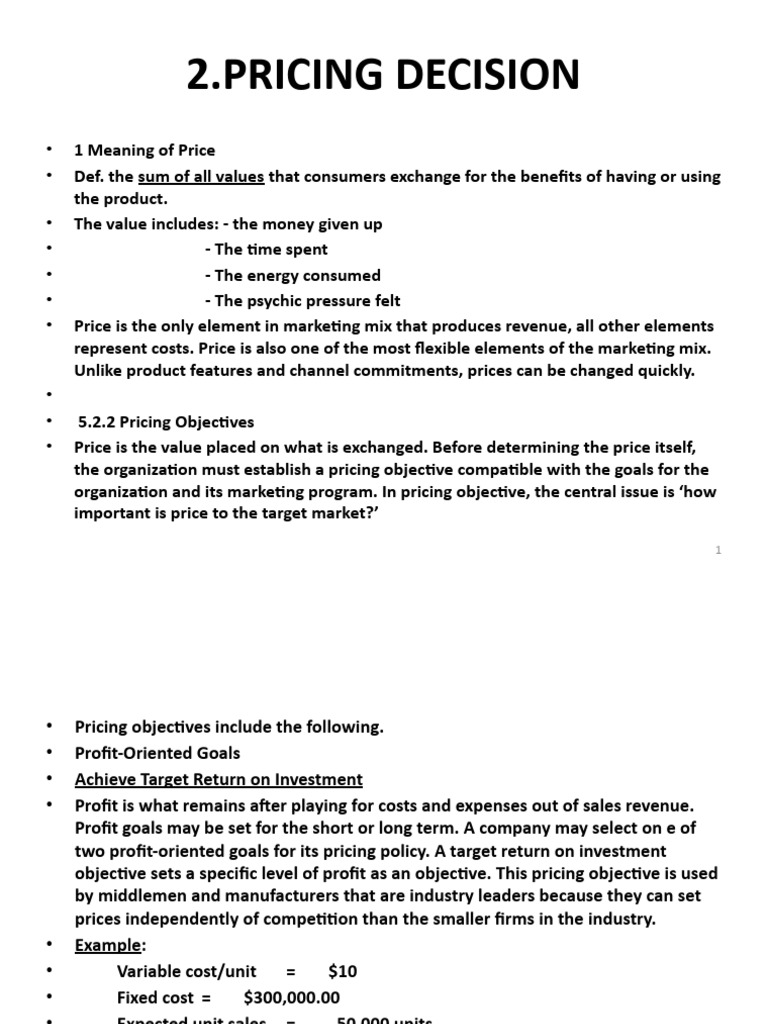 Pricing Strategies for Profit Maximization | PDF | Pricing | Demand