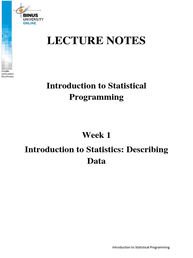 Jenis dan Definisi Data Statistik | PDF