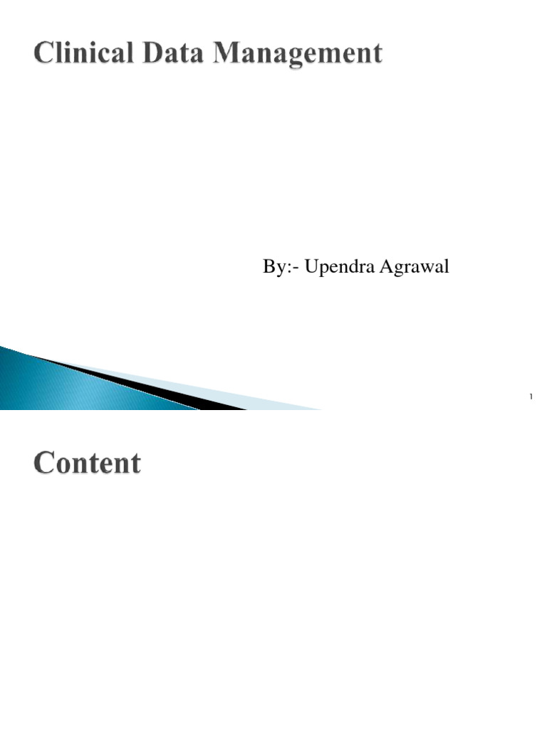 Clinical Data Management in Trials | PDF | Information Technology ...