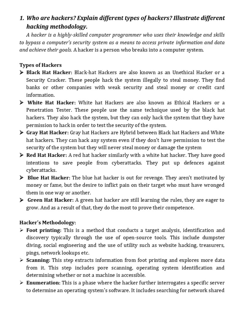 Cyber Security Q A Week1 Pdf Malware Security Hacker