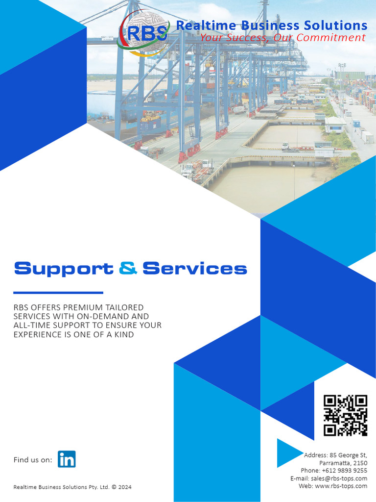 Rbs services support brochure 2024 smaller pdf project management