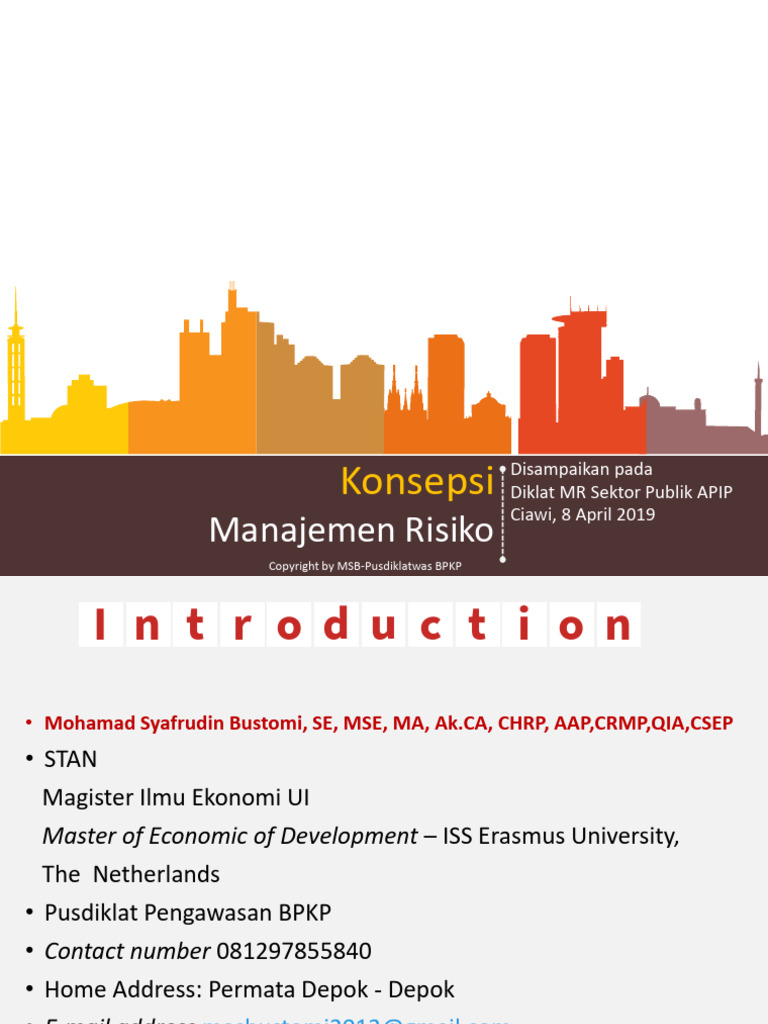 Materi Diklat Manajemen Risiko Pdf