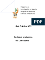 Guía Práctica #9 - Costos de Producción Del Camu-Camu