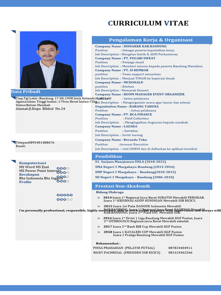 CV Robi Herdiansyah | PDF