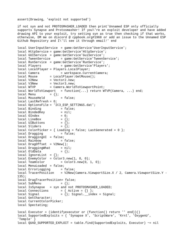 Unnamed ESP Script for Roblox Exploits | PDF | Computer Programming ...