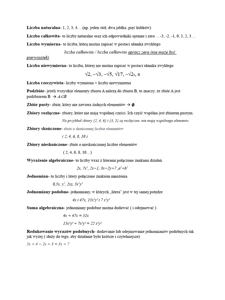 Teoria Matematyka Pdf