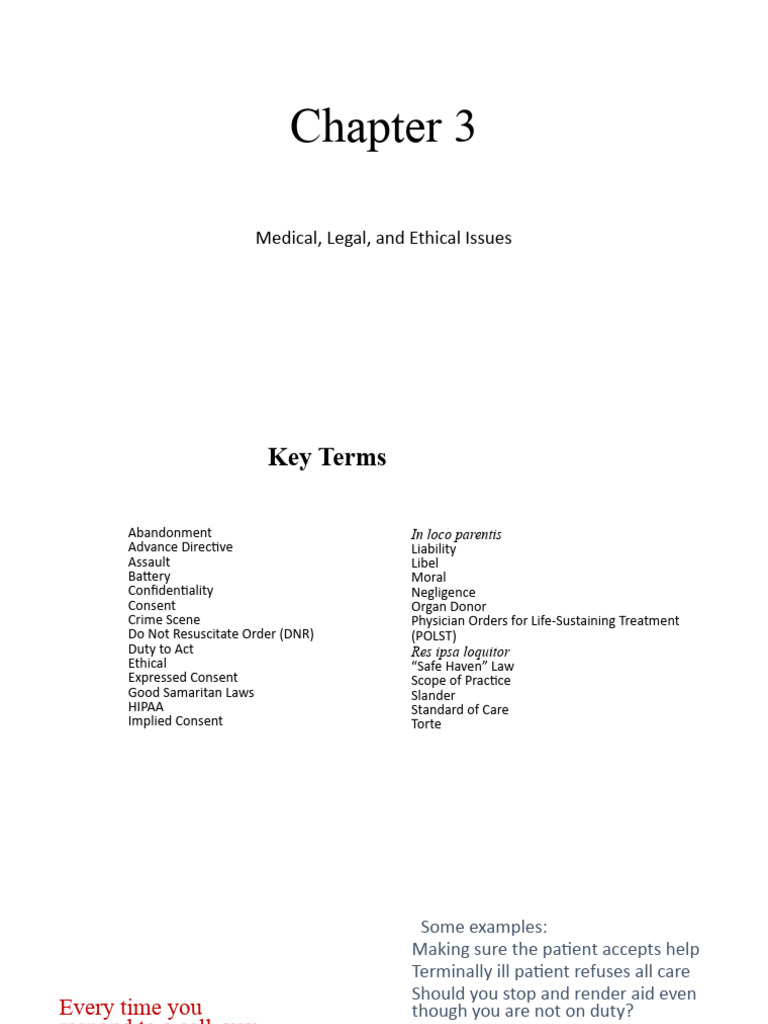 Emt chapter 3 pdf informed consent confidentiality