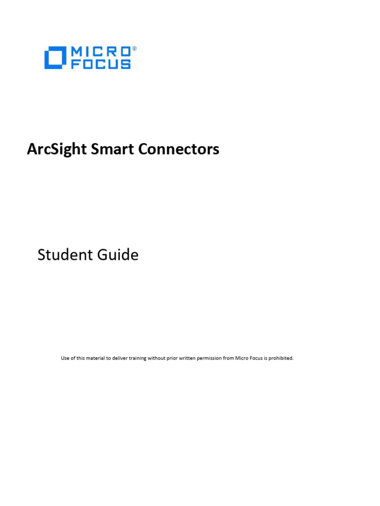 ArcSight Smart Connectors PDF Command Line Interface Computer Network