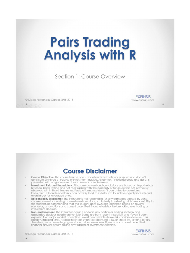 1.+Pairs+Trading+Analysis+Overview+(R) | PDF